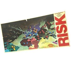 Risk Parker Brothers World Conquest Game 1980 Homeschool Military Strategy Vtg